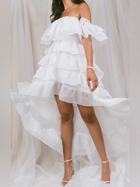 SHOW ME YOUR MUMU Organza High Low Dress